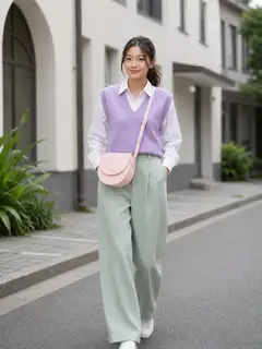 Moony Sling Bag - Powdery Pink 2