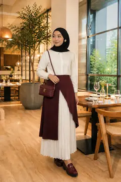 Juliette Hand Bag - Maroon 2